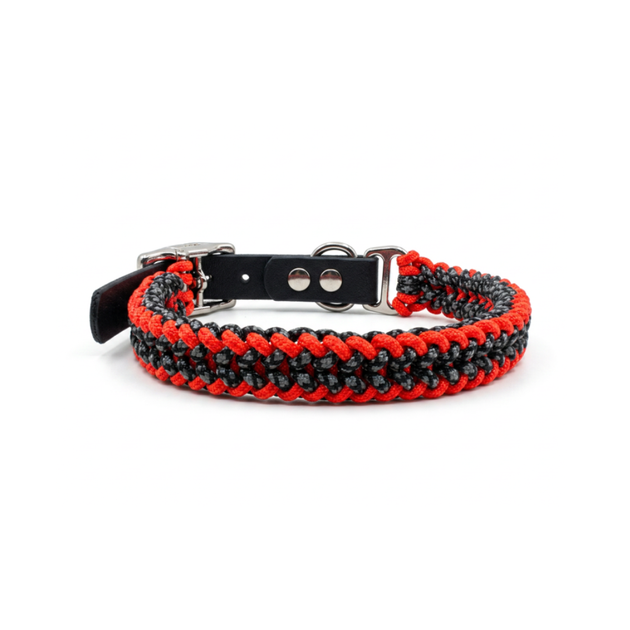 Collier Axel Orange et Noir moucheté