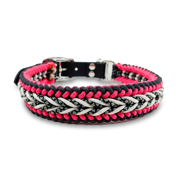 Collier Maïka rose et noir