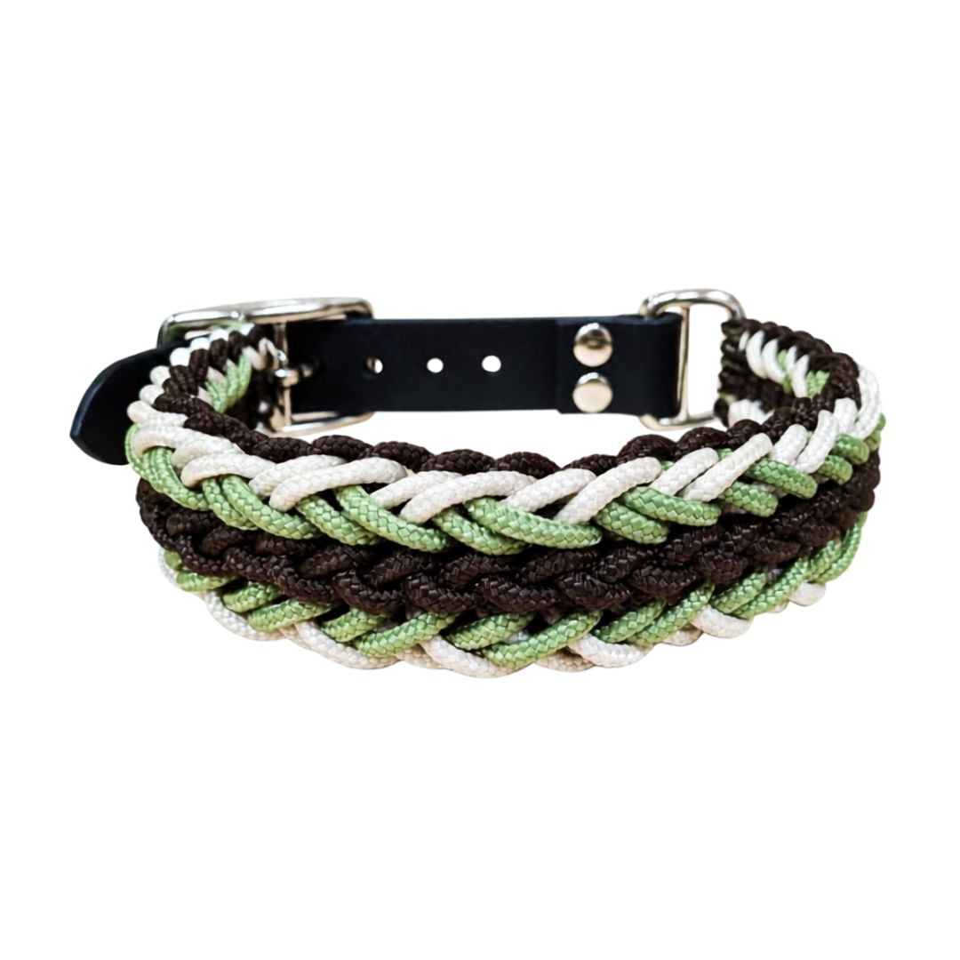 Collier Saïan Marron et Vert