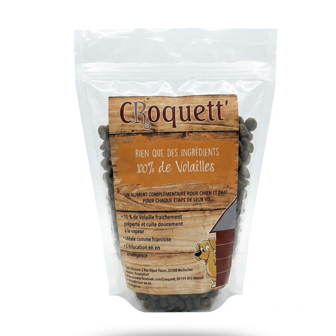 Friandises Croquett' sans céréales 80% volaille